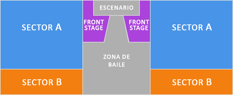 Plano de sectores XVIII Gala Enamorados